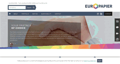 Desktop Screenshot of europapier.com