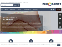 Tablet Screenshot of europapier.com
